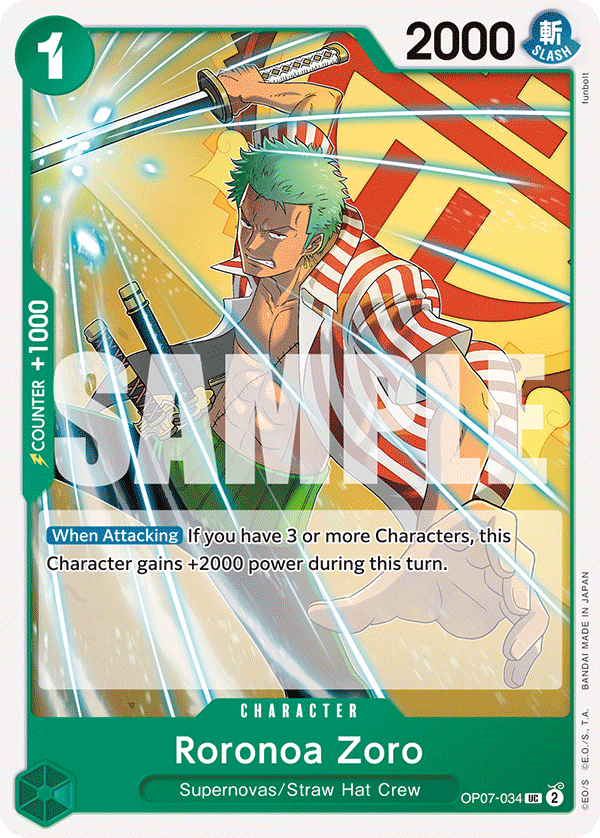 Roronoa Zoro (500 Years In the Future)(OP07-034)