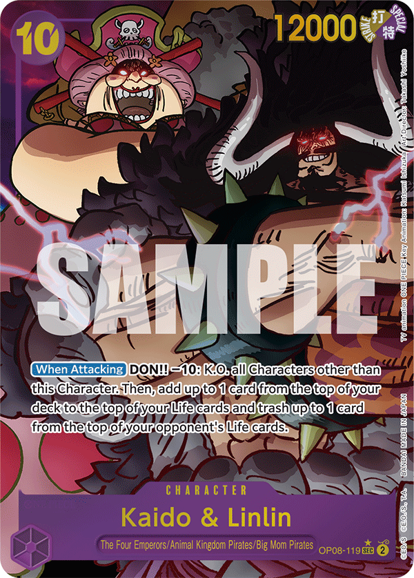 Kaido & Linlin (Two Legends)[Alternative Art](OP08-119)