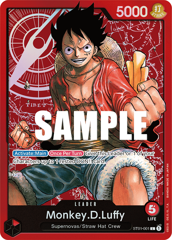 Monkey.D.Luffy Leader (Starter Deck 1: Straw Hat Crew)(ST01 - 001)