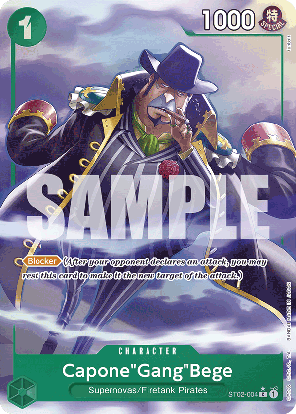 Capone"Gang"Bege (Starter Deck 2: The Worst Generation)[Alternative Art](ST02-004)