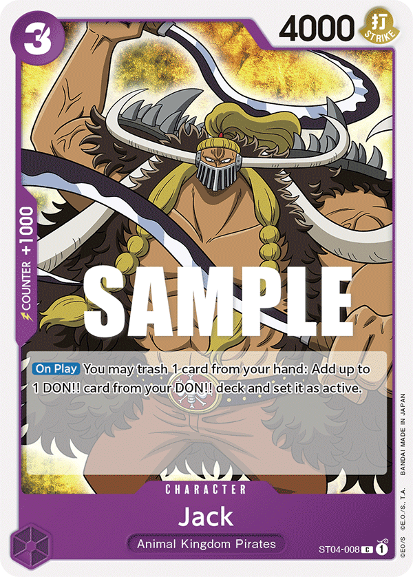 Jack (Starter Deck 4: Animal Kingdom Pirates)(ST04-008)