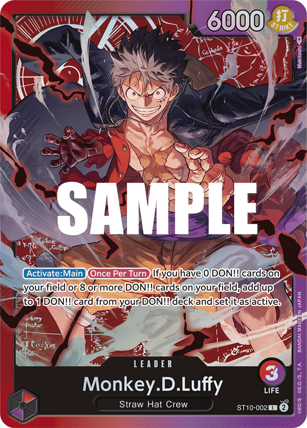 Monkey.D.Luffy Leader (Starter Deck 10: The Three Captains)(ST10 - 002)