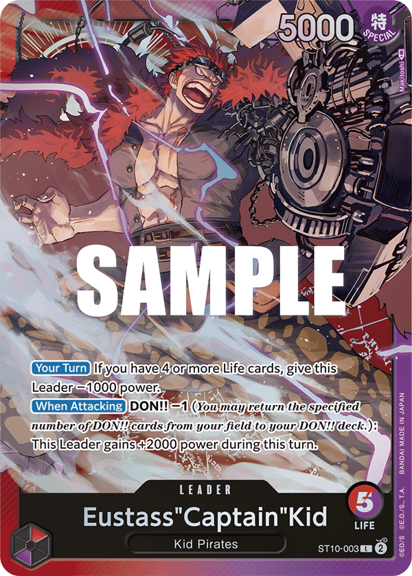 Eustass "Captain" Kid Leader (Starter Deck 10: The Three Captains)(ST10 - 003)