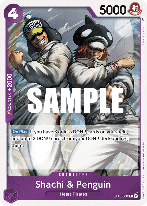 Shachi & Penguin (Ultimate Deck - The Three Captains)(ST10-008)