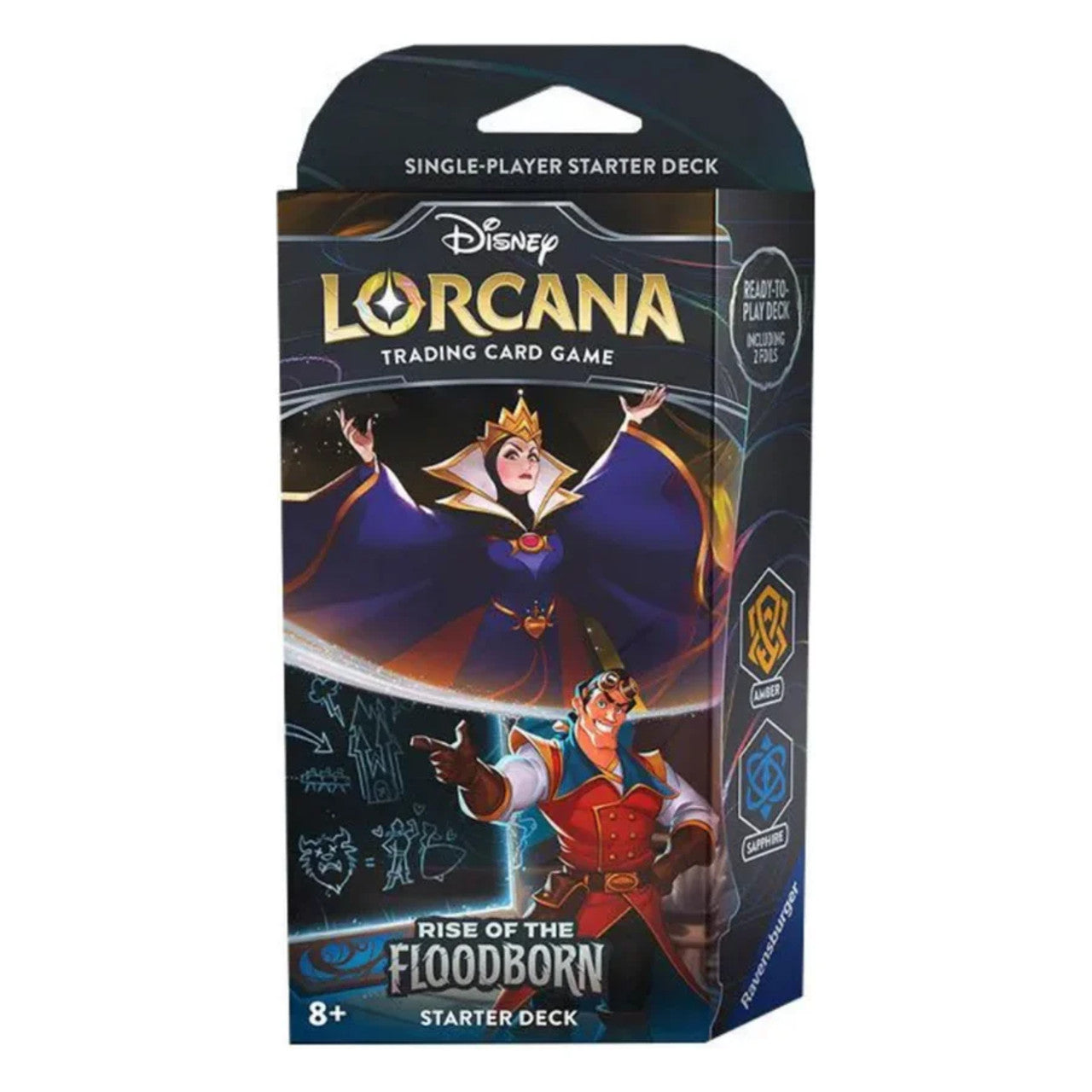 Disney Lorcana - Rise of The Floodborn Starter Deck (Amber/Sapphire)