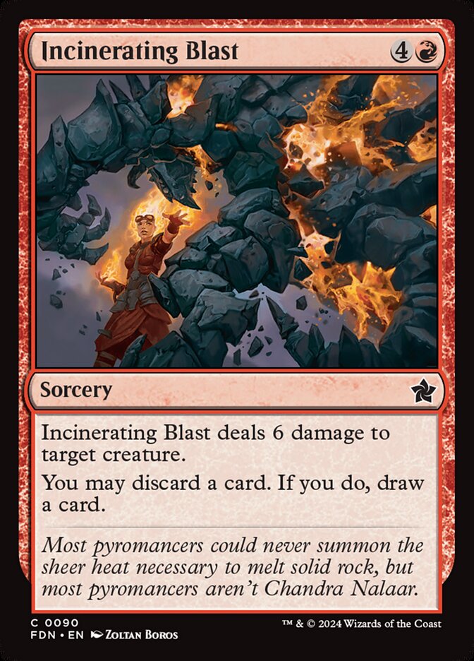Incinerating Blast 90/291 (Foundations) 