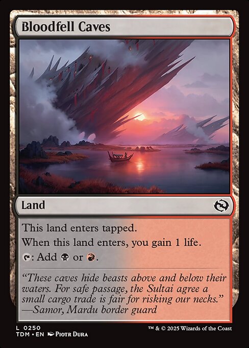 Bloodfell Caves (Tarkir: Dragonstorm)(TDM-L-0250)