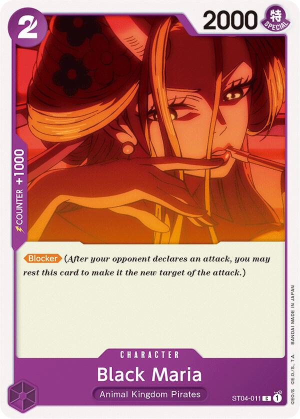 Black Maria ST04-011 (Starter Deck 4: Animal Kingdom Pirates) 