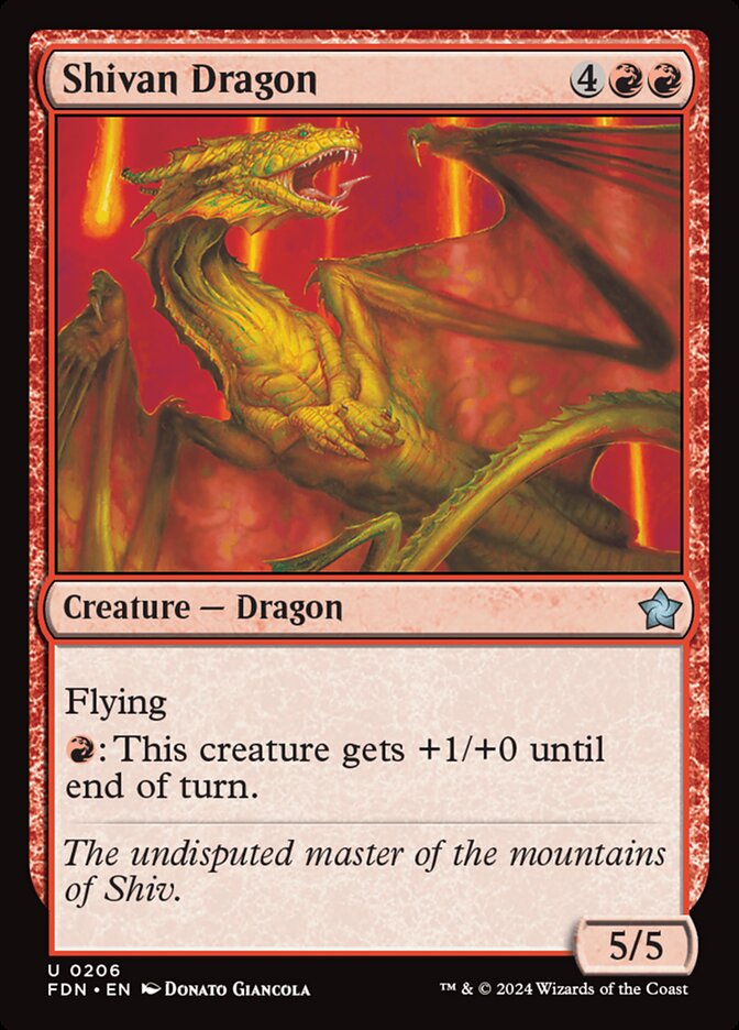 Shivan Dragon 206 (Foundations) 