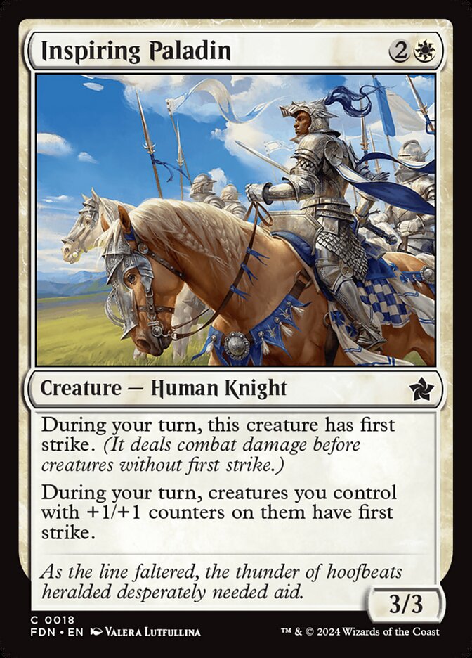 Inspiring Paladin 18/291 (Foundations) 
