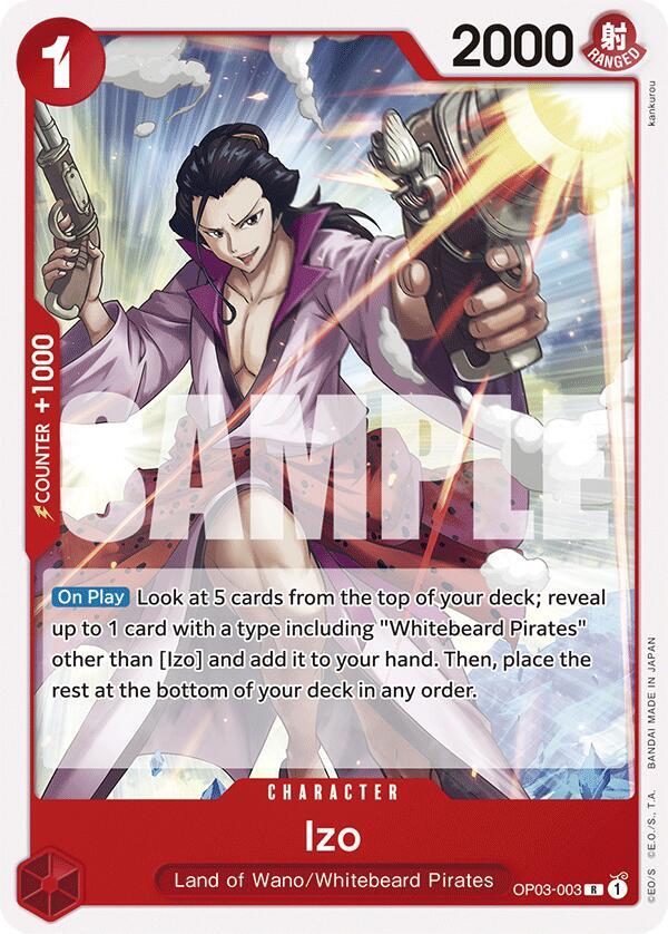 Izo OP03-003 (Starter Deck 15: RED Edward.Newgate) 