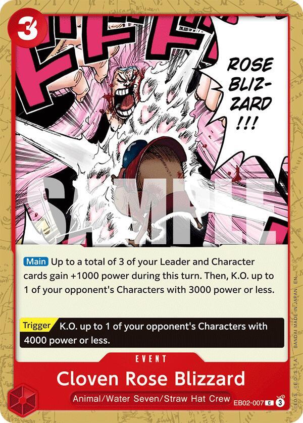 Cloven Rose Blizzard EB02-007 (Extra Booster: Anime 25th Collection) 