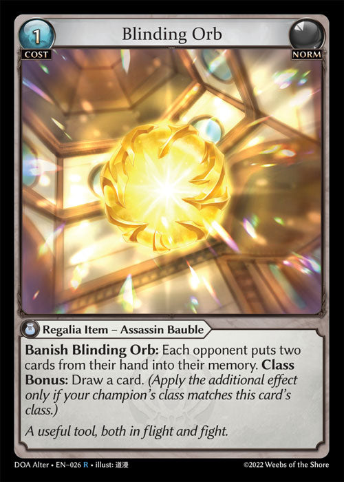 Blinding Orb (Dawn Of Ashes)(DOA-026)