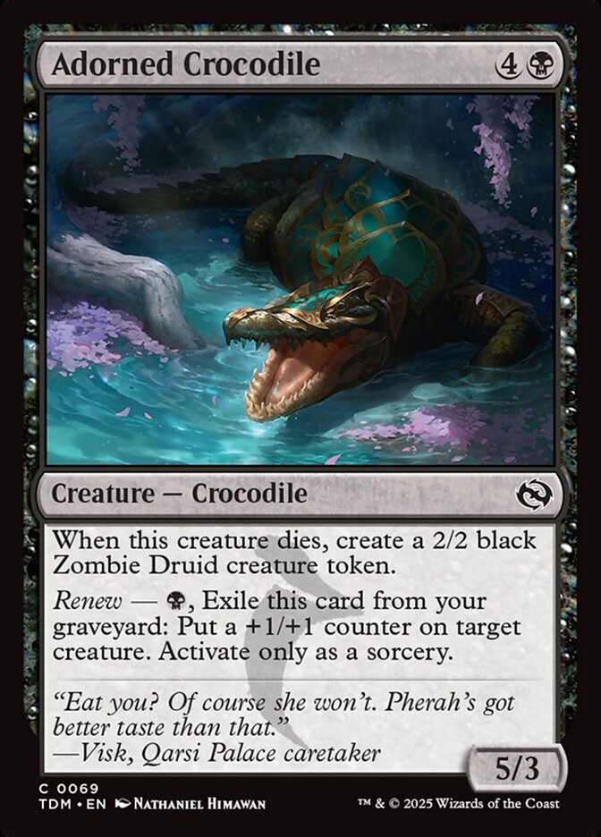 Adorned Crocodile 69/291 (Tarkir: Dragonstorm) 