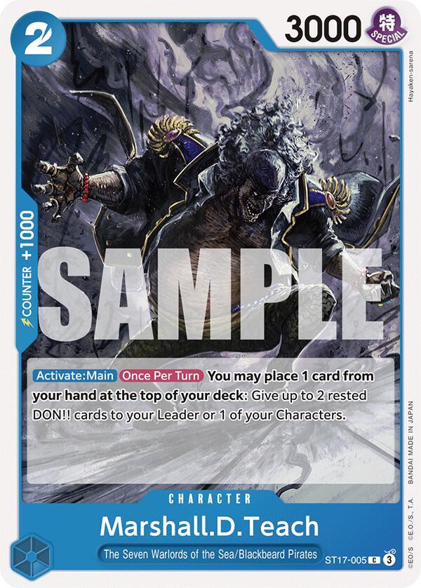 Marshall.D.Teach ST17-005 (Starter Deck 17: BLUE Donquixote Doflamingo) 