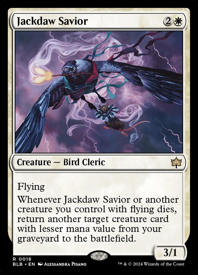 Jackdaw Savior 18 (Bloomburrow) 