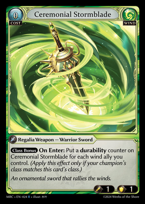 Ceremonial Stormblade (Mercurial Heart)(MRC-024)