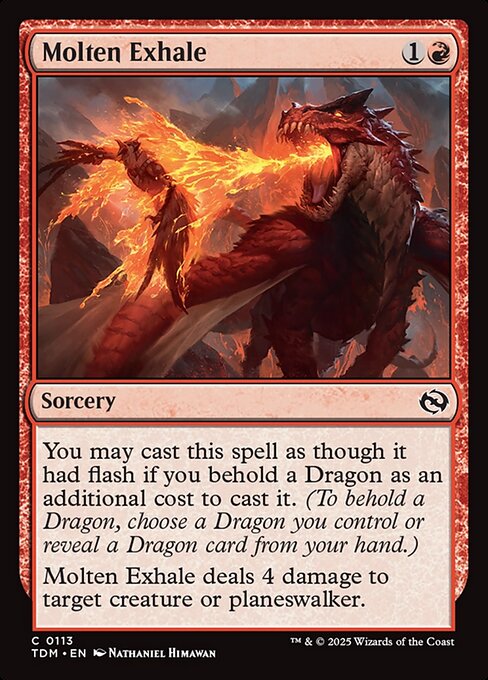 Molten Exhale (Tarkir: Dragonstorm)(TDM-C-0113)