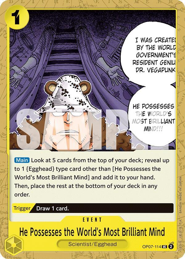 He Possesses the World's Most Brilliant Mind OP07-114 (500 Years in the Future) 