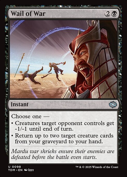 Wail of War (Tarkir: Dragonstorm)(TDM-U-0098)