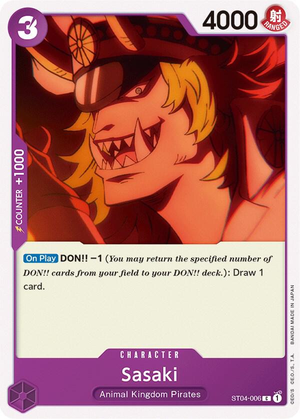 Sasaki ST04-006 (Starter Deck 4: Animal Kingdom Pirates) 