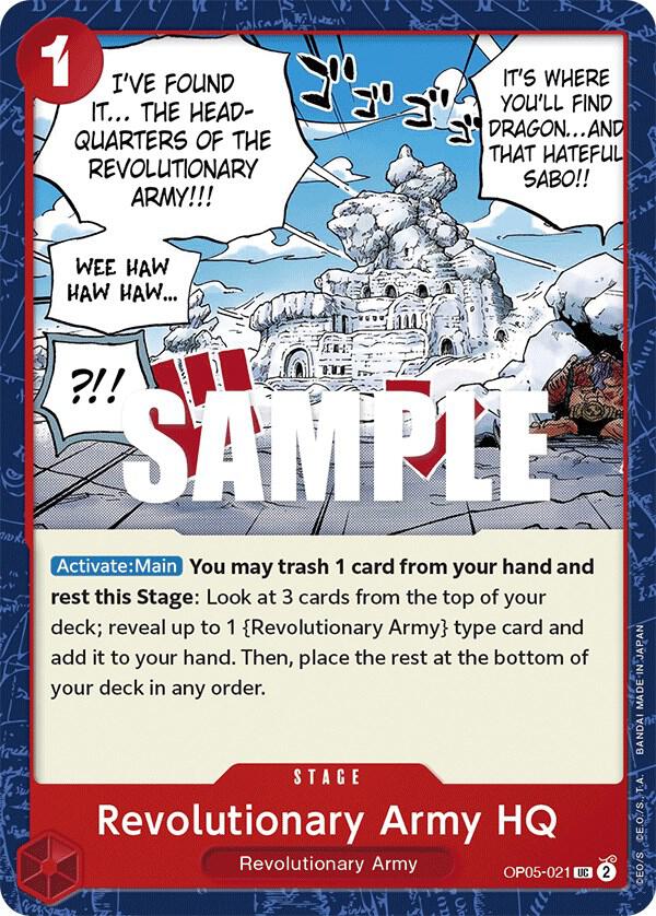 Revolutionary Army HQ OP05-021 (Awakening of the New Era) 
