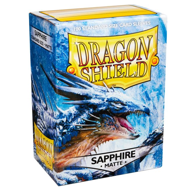 Dragon Shield Sleeves (100 Sleeves) Standard Size  - Sapphire MATTE