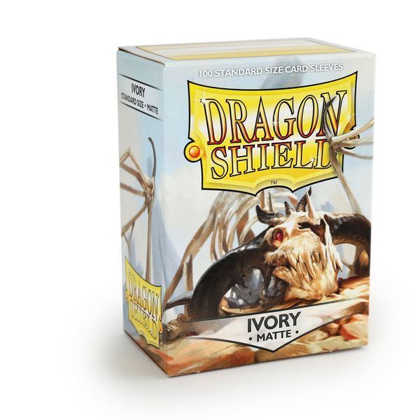 Dragon Shield Sleeves (100 Sleeves) Standard Size  - Ivory MATTE