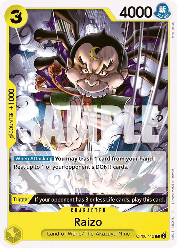 Raizo OP06-112 (Wings of the Captain) 