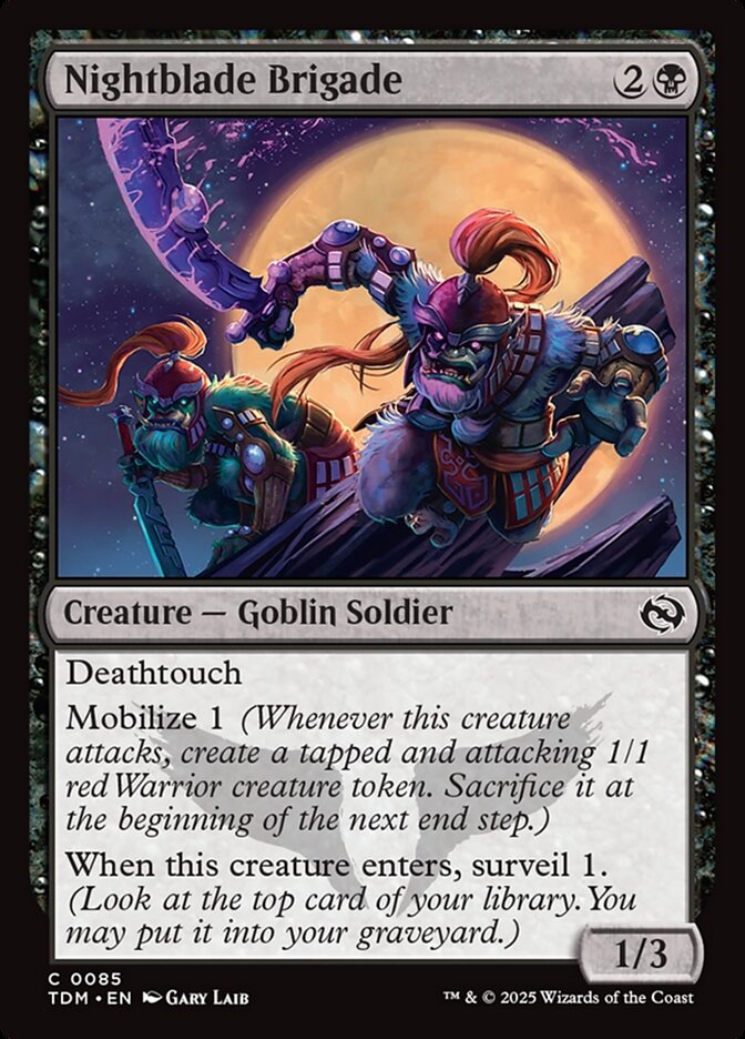 Nightblade Brigade 85/291 (Tarkir: Dragonstorm) 