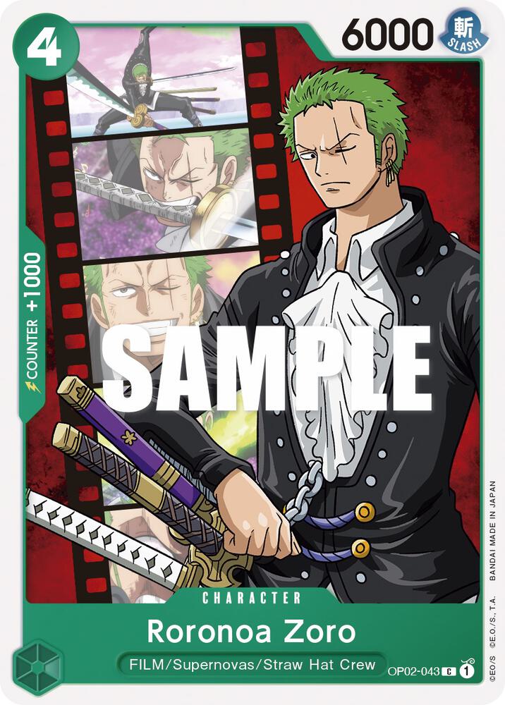 Roronoa Zoro OP02-043 (Paramount War) 