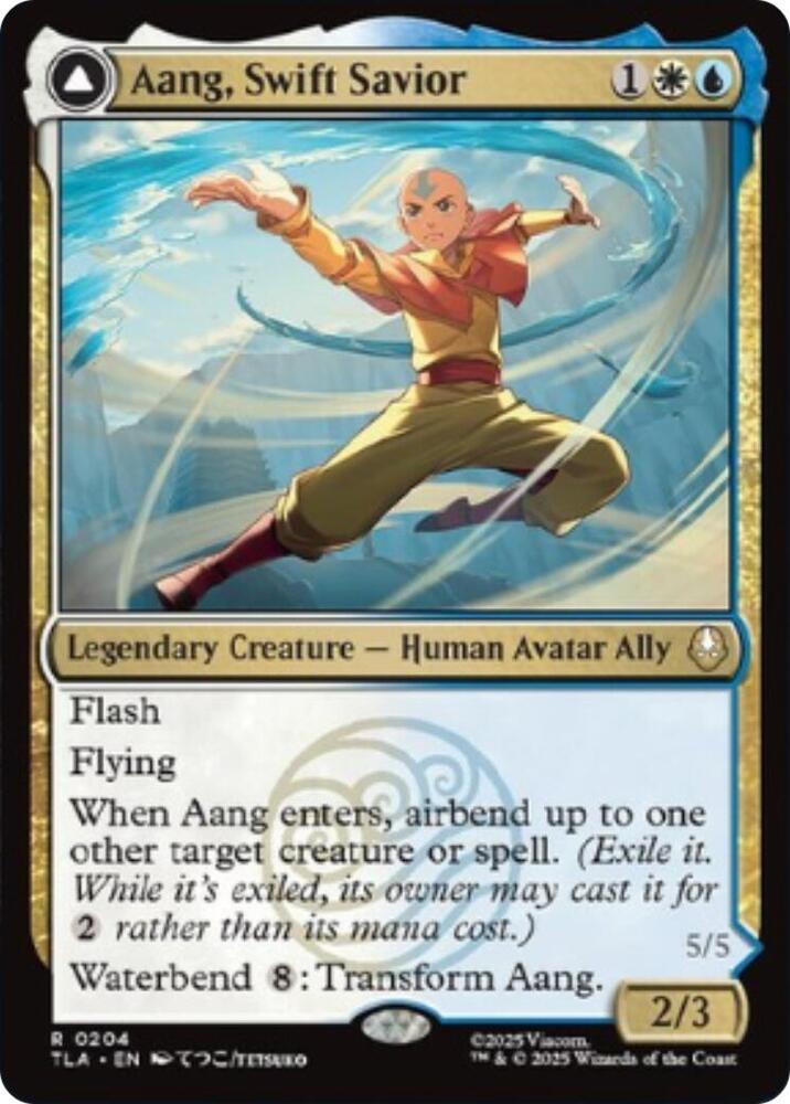 Aang, Swift Savior // Aang and La, Ocean's Fury 204 (Avatar: The Last Airbender) 
