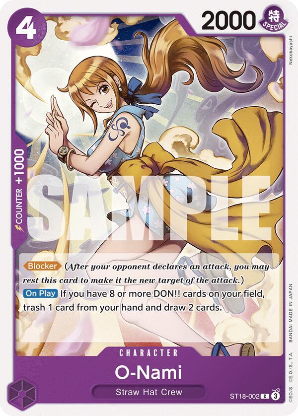 O-Nami ST18-002 (Starter Deck 18: PURPLE Monkey.D.Luffy) 