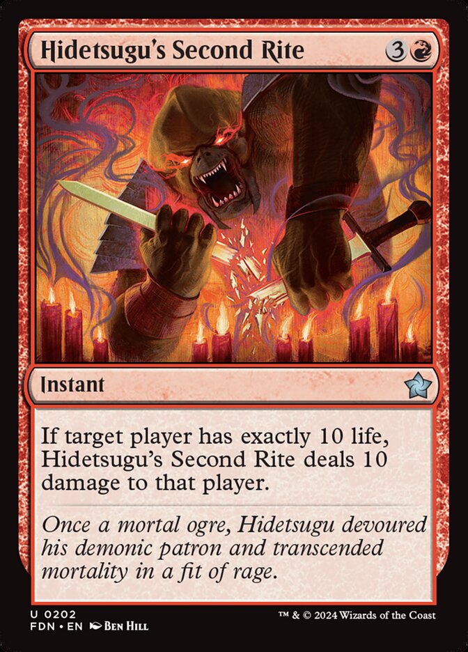 Hidetsugu's Second Rite 202/291 (Foundations) 