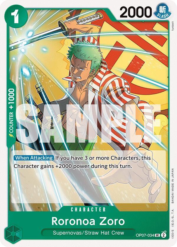Roronoa Zoro OP07-034 (500 Years in the Future) 