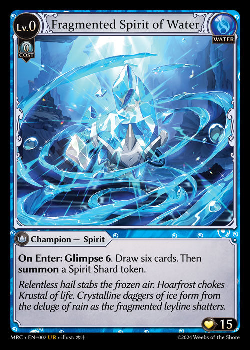 Fragmented Spirit of Water (Mercurial Heart)(MRC-002)