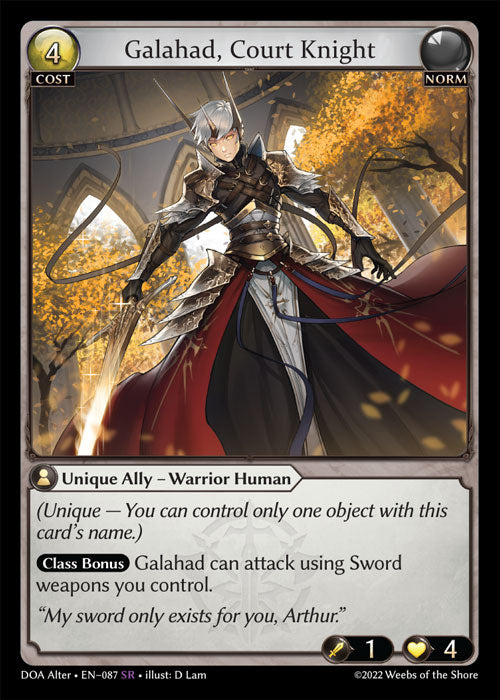 Galahad, Court Knight (Dawn Of Ashes)(DOA-087)