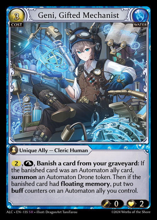 Geni, Gifted Mechanist (Alchemical Revolution)(ALC-135)