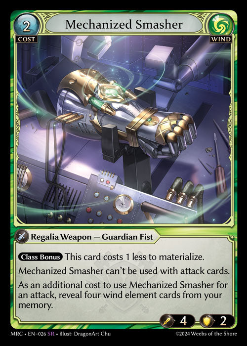 Mechanized Smasher (Mercurial Heart)(MRC-026)