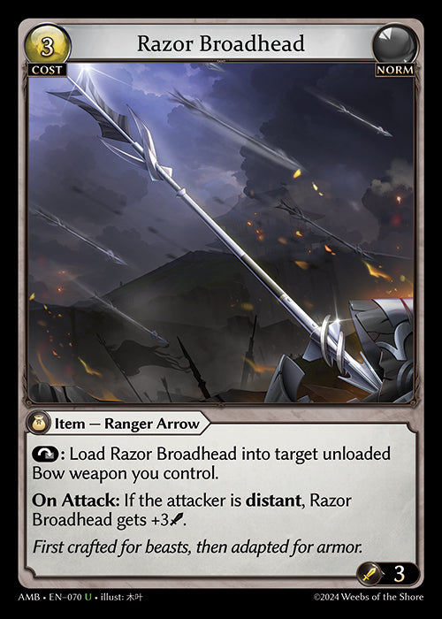 Razor Broadhead (Mortal Ambition)(AMB-070)