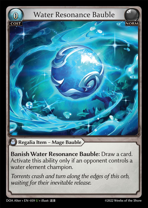 Water Resonance Bauble (Dawn Of Ashes)(DOA-059)