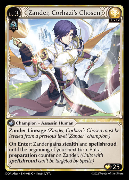 Zander, Corhazi's Chosen (Dawn Of Ashes)(DOA-015) Alter Edition